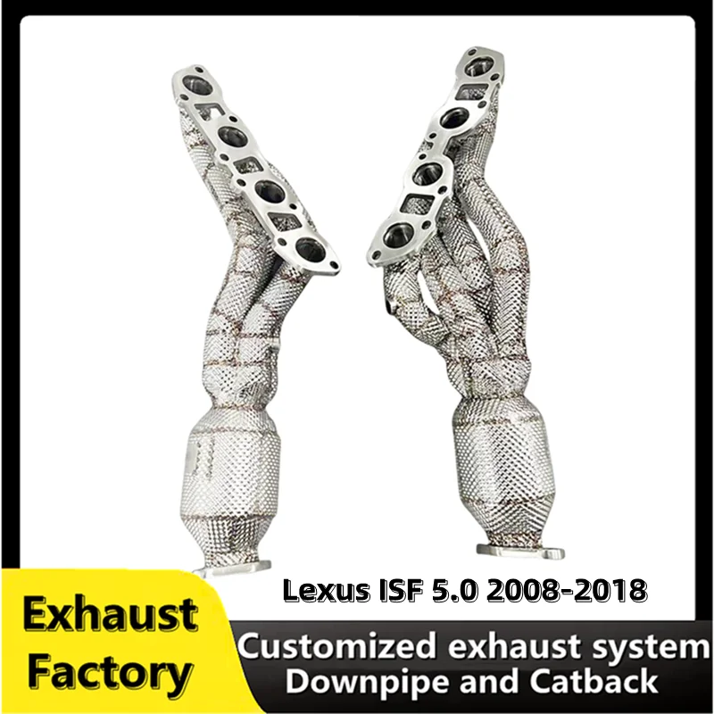 Exhaust Manifold For Lexus ISF 5.0 2008-2018 Engine Stainless Steel Head Section Exhaust Muffler Pipe