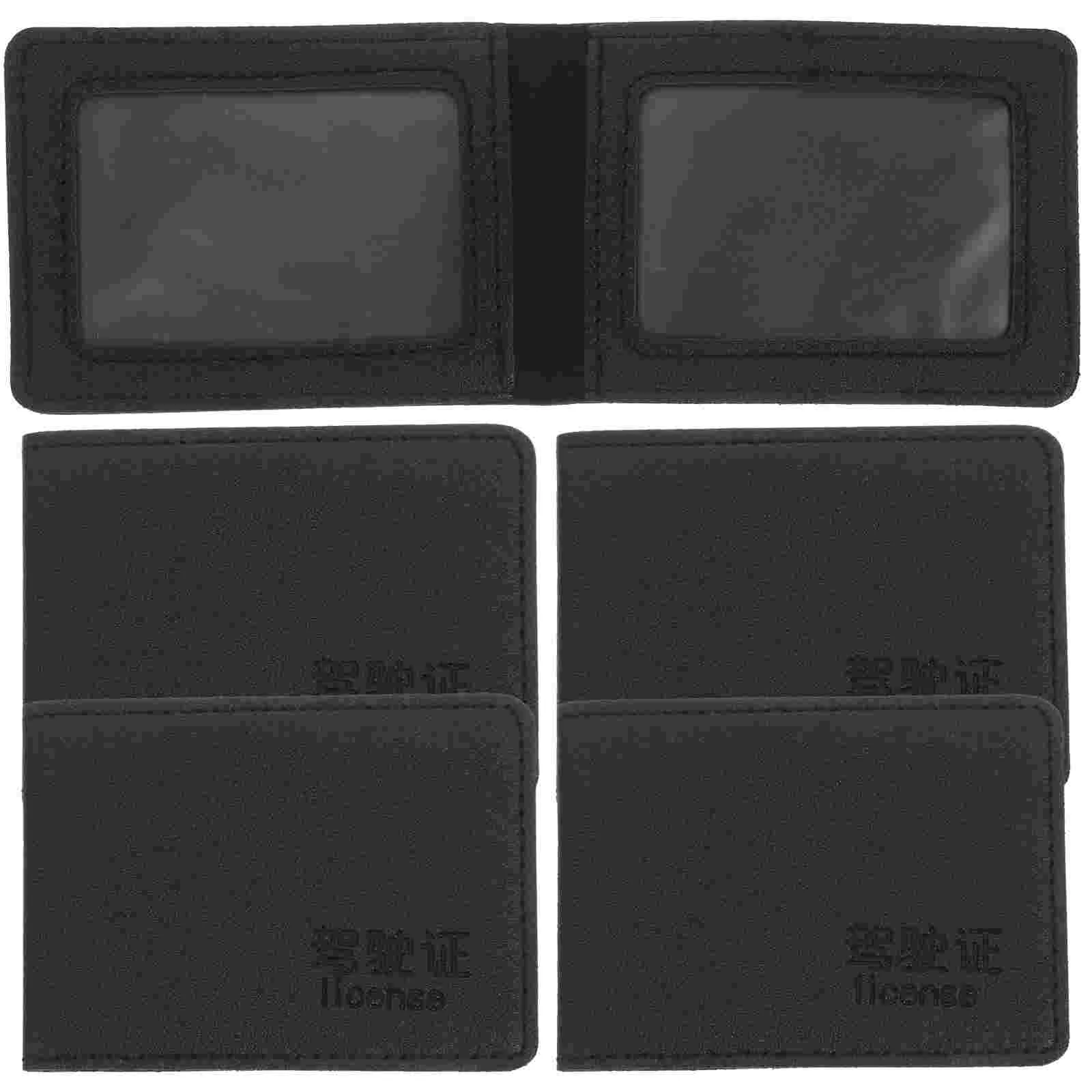 5 Pcs Driver's License Set Car Insurance and Registration Card Holder Wallets Auto Document Cards Credit Cars Pouch