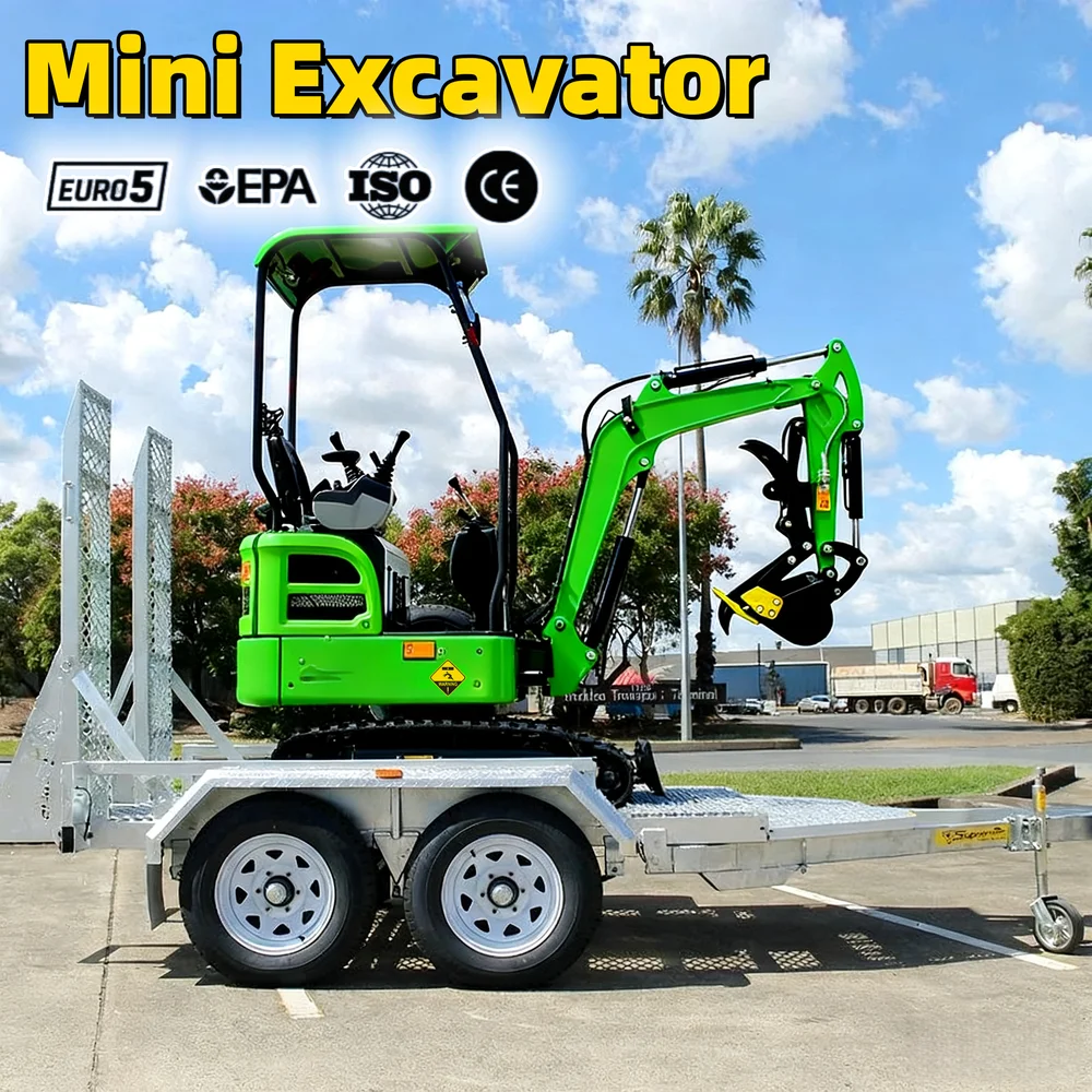 カスタマイズされた多機能ミニショベル、2トン小型クローラー掘 - Post Hole Digger のレビューと価格