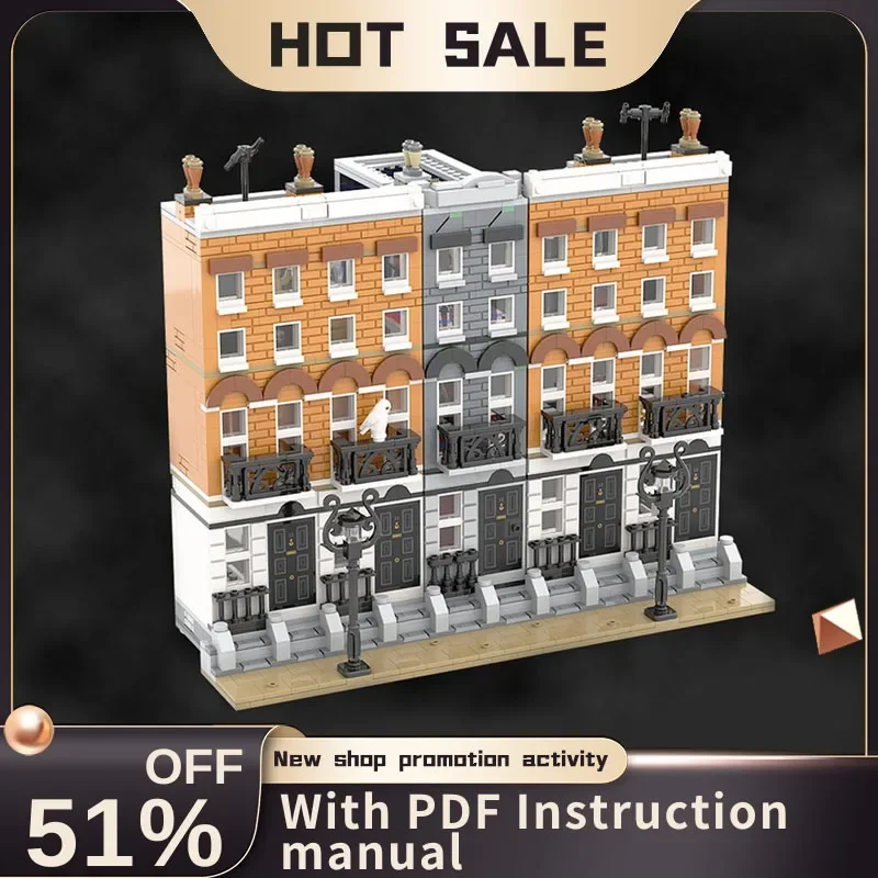 

New 2267Pcs Hot Famous Magic Movie Moc Grimmauld Place Model Building Blocks Diy Creative Ideas Kid Toy Birthday Christmas Gifts