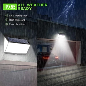 Wasserdichtes LED -Licht, Outdoor, Garten, angetriebenes Sonnenlicht, Straßenwand Licht, Sicherheitsbeleuchtung, 3 Modi, 138, 468, 238 10 Hauptverkäufe externe Leuchtenmauer - №10