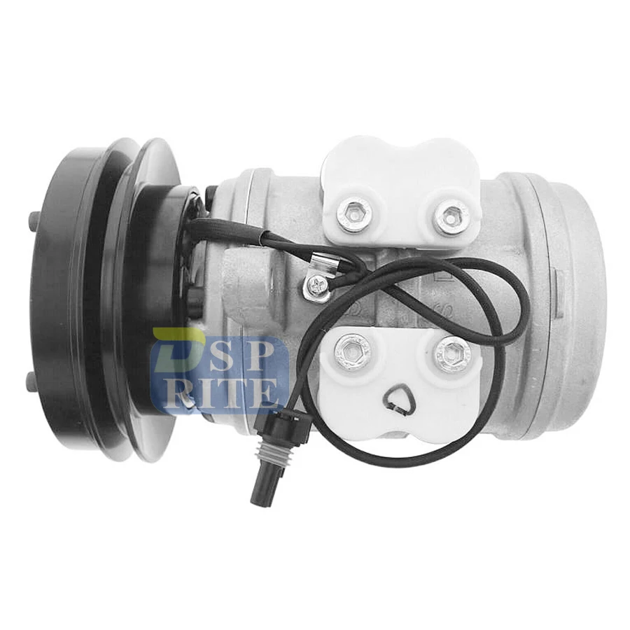 Compresor de A/C SE501464 RE12513 con Embrague para Retroexcavadoras, Cosechadoras y Tractores Case/IH y John Deere 047100-8530 88320-22140 SE501460