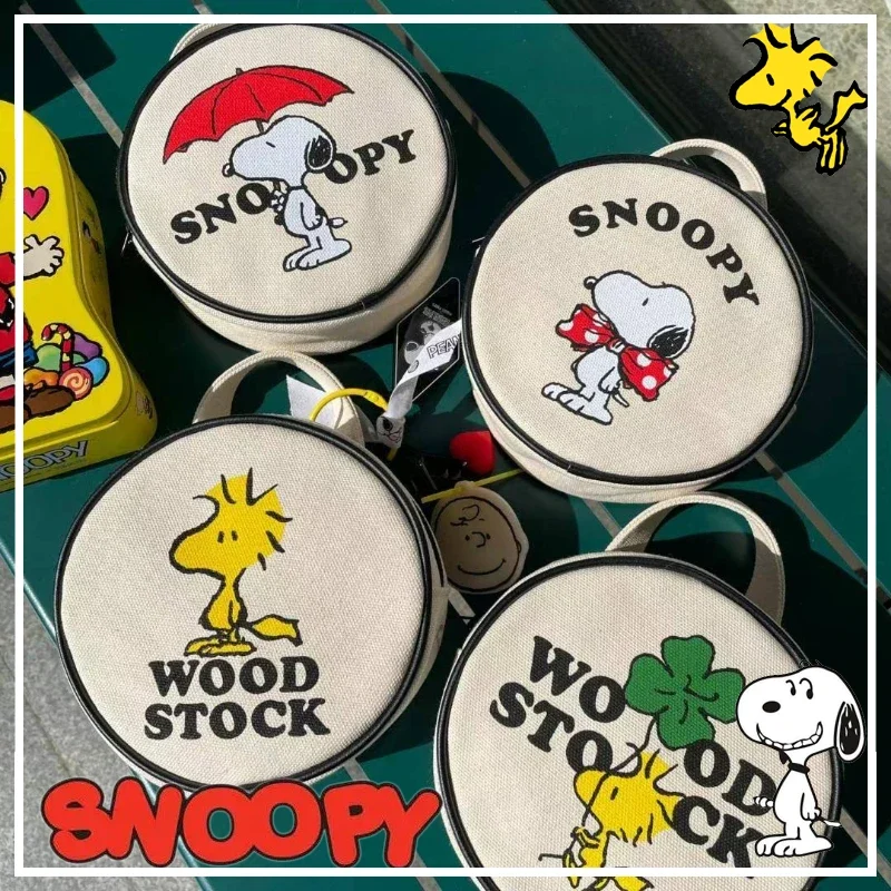 

Snoopy Woodstock модная Холщовая Сумка через плечо, женские повседневные сумки, повседневные уличные поясные сумки, вместительные сумки на плечо