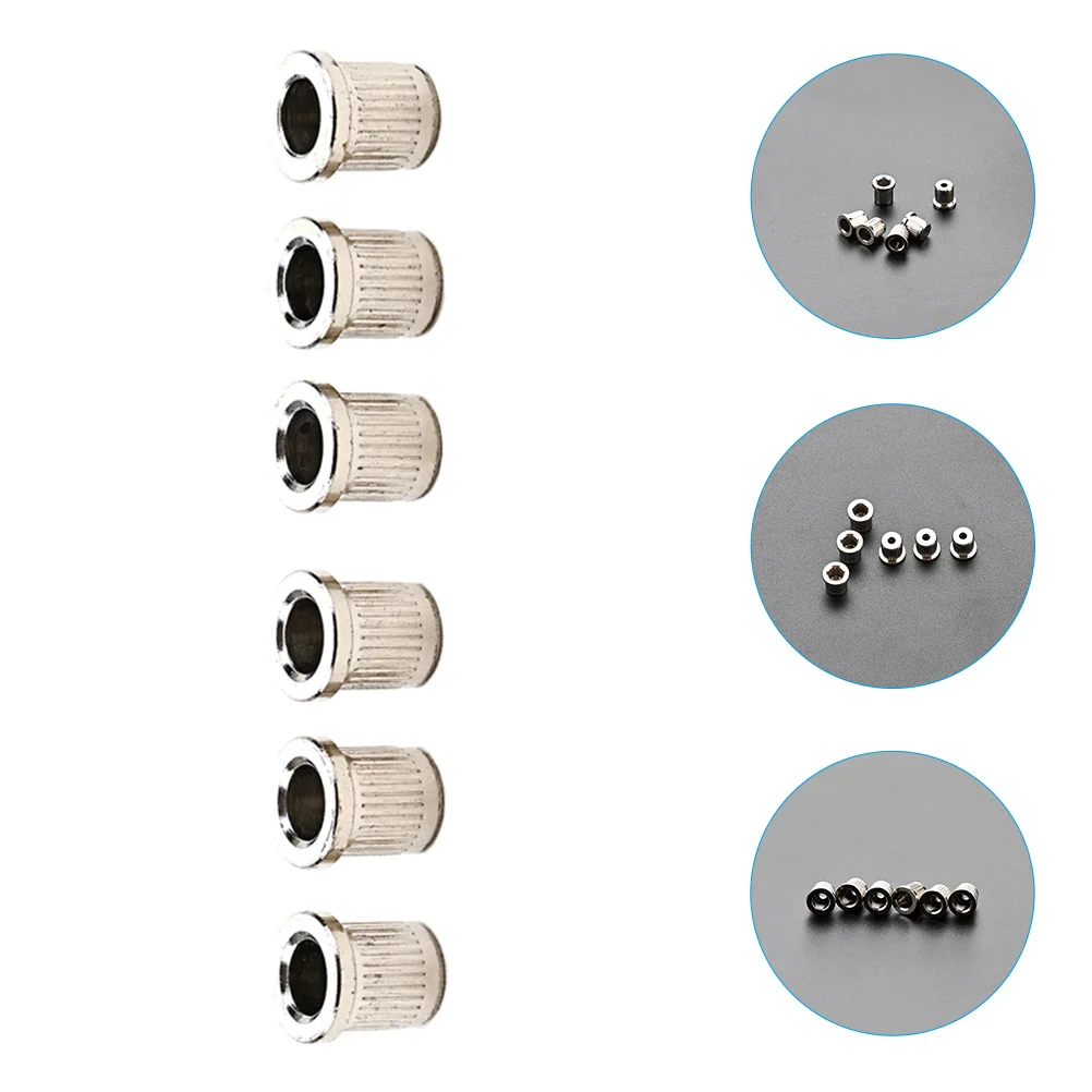 

6 Pcs Mount Guitar String Buckle Electric Guitars Mounting Buckles Holder Parts