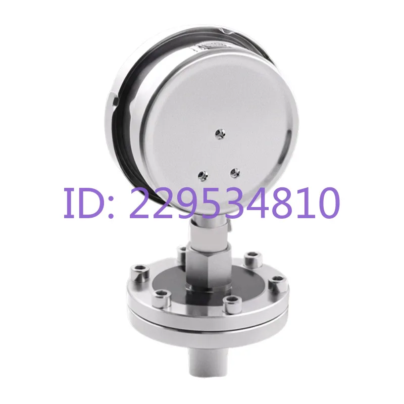 YTP-100BF-ML/MF stainless steel diaphragm pressure gauge, threaded link flange connection