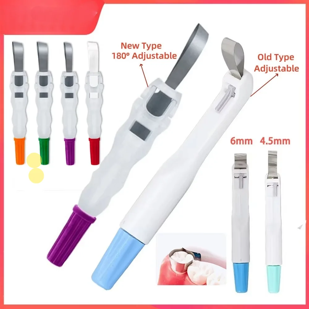 Dental Matrix Bands System 4.5mm 6mm Disposable Adjustable Matrices Clamps Holder Metal Tooth Pre Formed For Dental Clinic Use