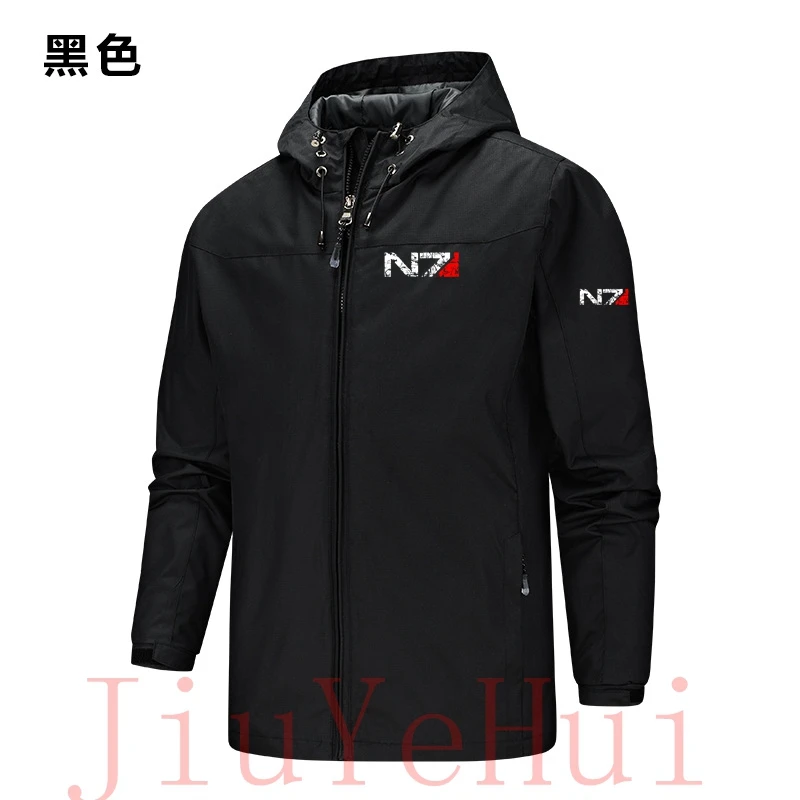 N7 Special Forces Zipper Windproof Men\'s Jackets Vintage Mass Effect Men Anime Women Waterproof Jacket Clothing Outerwear Hoodie