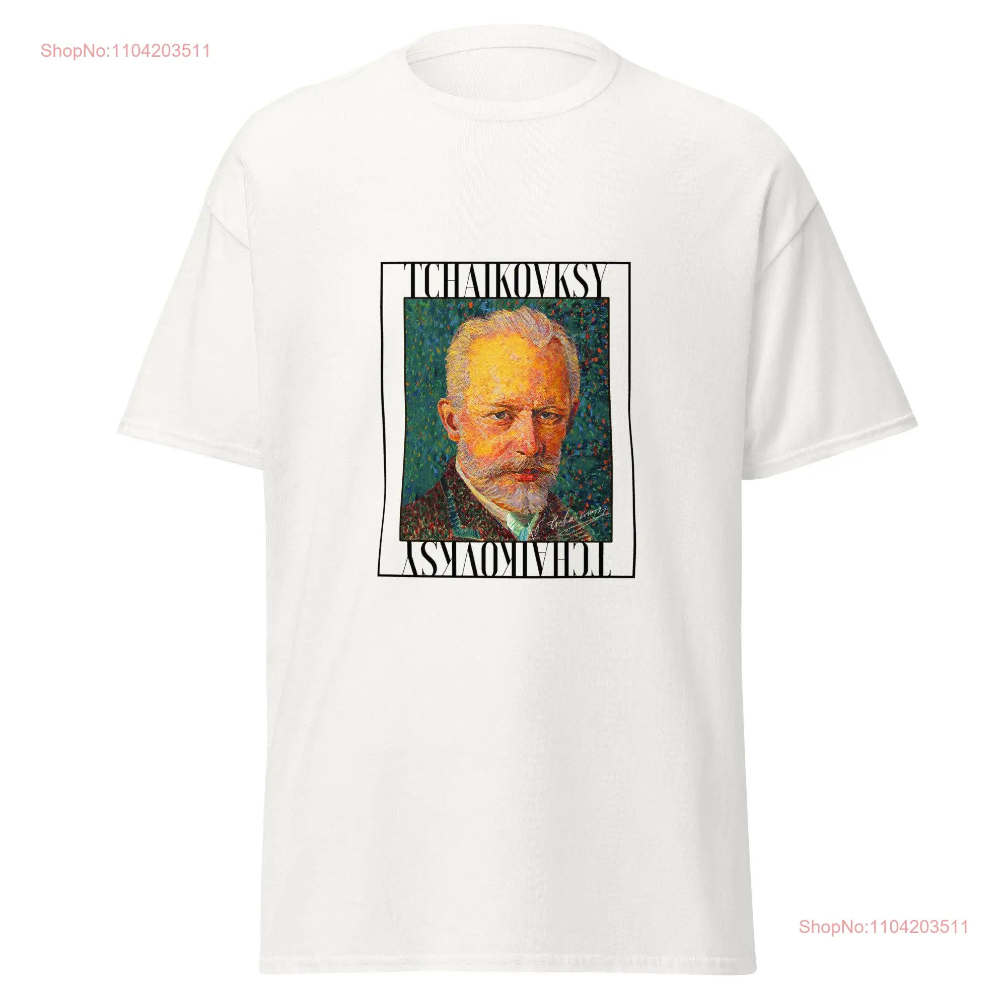 Tchaikovsky T Shirt Classical Music Apparel Lovers Christmas Present Students for Musicians long or short sleeves