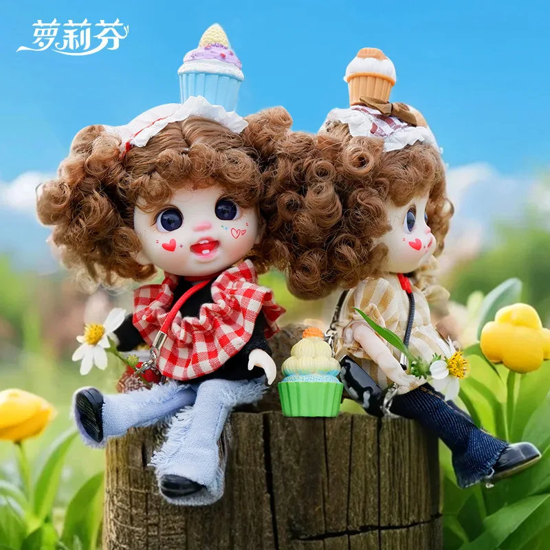 Luolifen Girl Doll Gift, Cute Mini Articulated Fashion Doll, Phone Lanyard Ornament, Backpack Pendant, Birthday Present & Collec