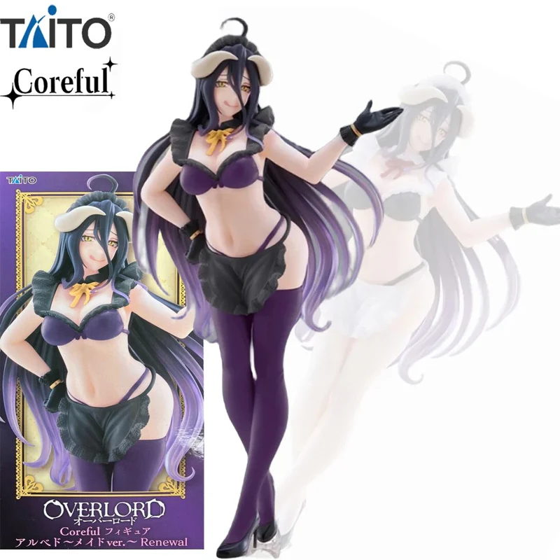 

In Stock TAiTO OVERLORD Coreful Albedo ~Maid Ver.~ Renewal PVC 18CM Anime Action Figures Model Collection Toy