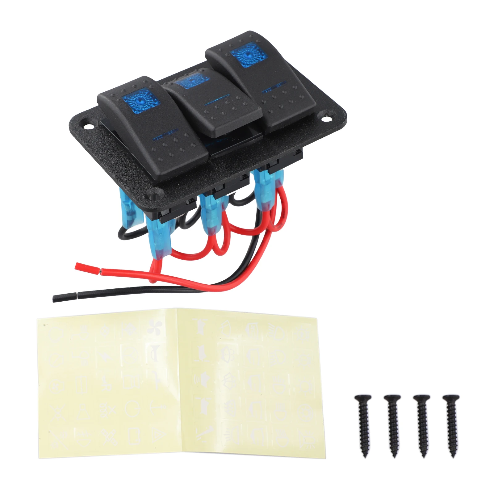 Customizable Layout Car Switch Panel Low-Light Conditions 11*11*7 Easy Installation Multiple Functions Control