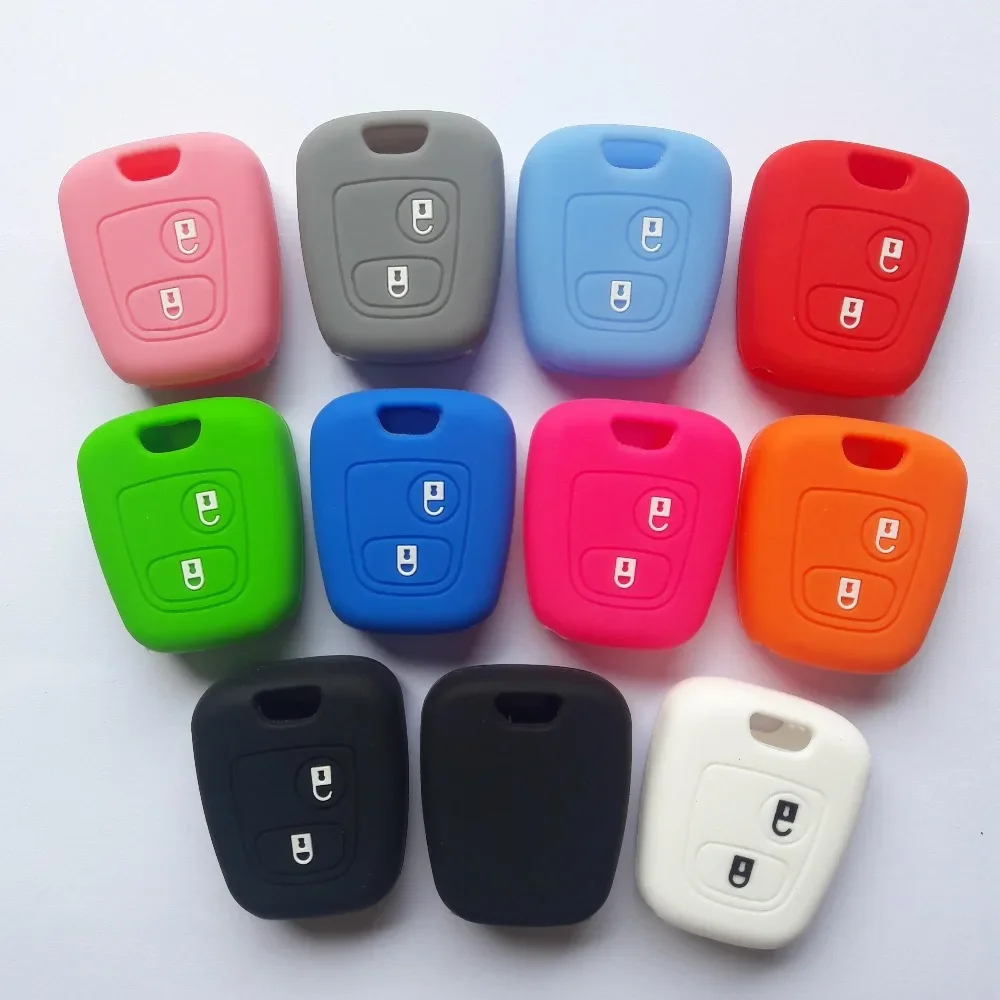 FOB רכב מפתח כיסוי סיליקון מקרה עבור Peugeot שותף מומחה מתאגרף עבור טויוטה aygo עבור סיטרואן C1 C2 C3 Saxo קסארה פיקאסו ברלינגו