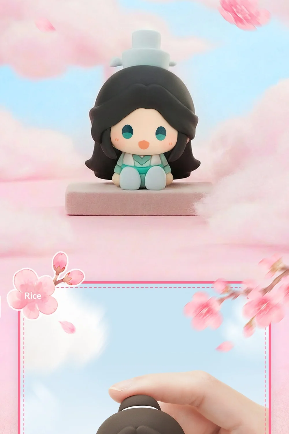 Echte Heaven Official's Blessing TGCF One Thought Blooms Blind Box Mini-Sitzfigur, Schreibtischdekoration, Sammlerstück, Geschenk – Detail 16
