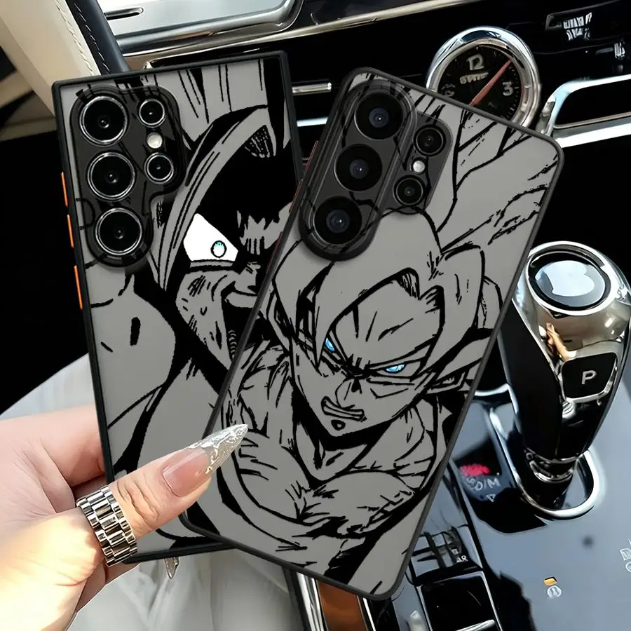 Dragon Balls Son Goku Anime Funda Back Phone Cover Case for Samsung Galaxy S26 S25 Ultra S23 FE S21 S22 S20 FE Note 20 Ultra 10+