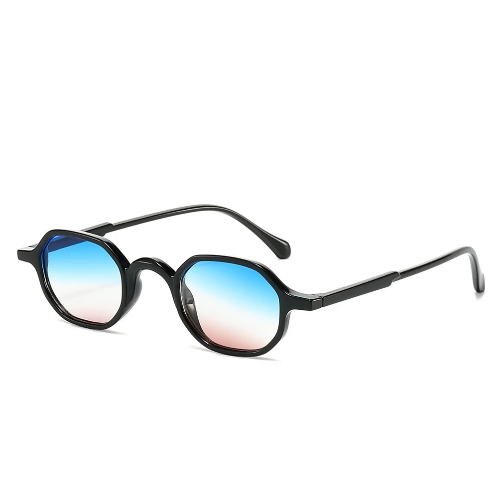 

New Retro Small Frame Gradient Oval Women Sunglasses 2025 Brand Design Leopard Print Punk Hip-Hop Style Men Sun Glasses UV400