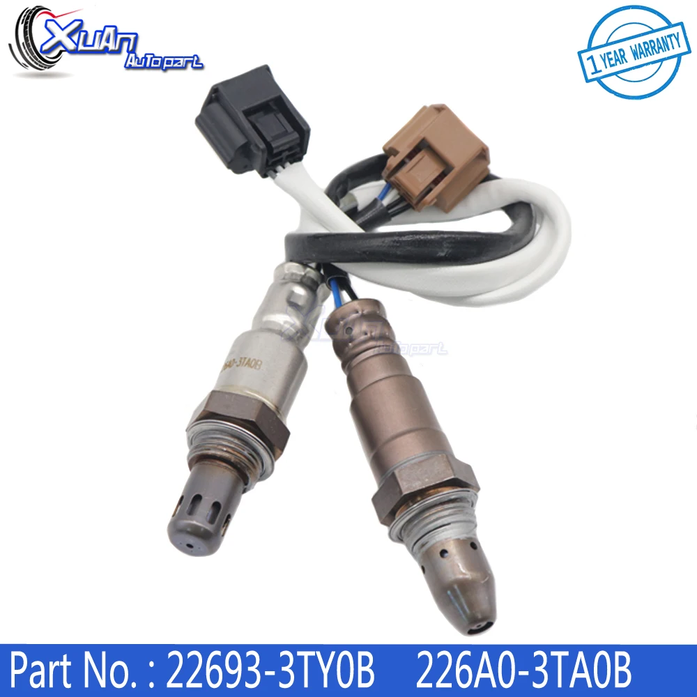 XUAN Upstream & Downstream Air Fuel Ratio Lambda O2 Oxygen Sensor 22693-3TY0B 226A0-3TA0B For Nissan Altima 2.5L Sedan 2013-2018