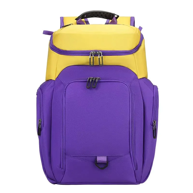 Unisex Stylish Sports Duffel Bag with Shoe Compartment Basketball Soccer Fitness Travel Bag for Teenager Sports Club