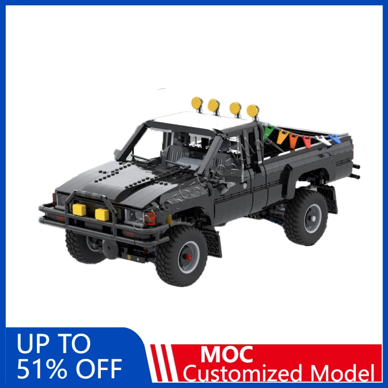 

3208 PCS Pickup Truck Transforming 4x4 Wheel Drive Vehicle Building Block Model Children Assembly Christmas Gift Educational Toy