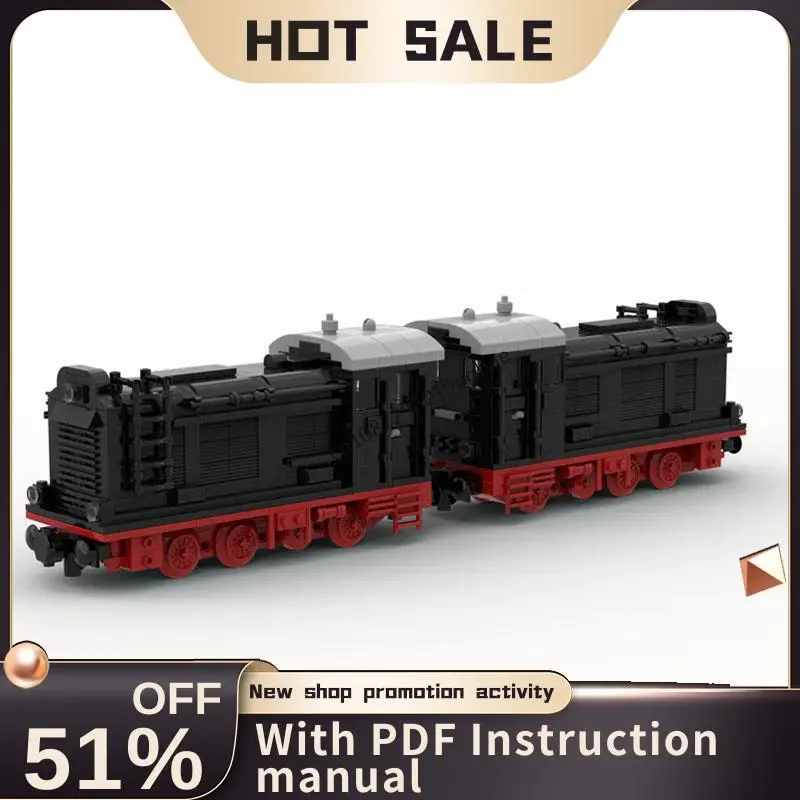 جديد 1002 قطعة مسارات القطار التقنية للمدينة السكك الحديدية Moc Dr V36 Doppeltes نموذج اللبنات لتقوم بها بنفسك الأفكار الإبداعية لعب الاطفال الهدايا #1