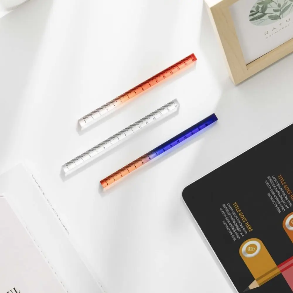

15cm 20cm 30cm Gradient Straight Rulers Transparent Dividing Math Drawing Ruler Multifunction Acrylic DIY Drawing Tools Student