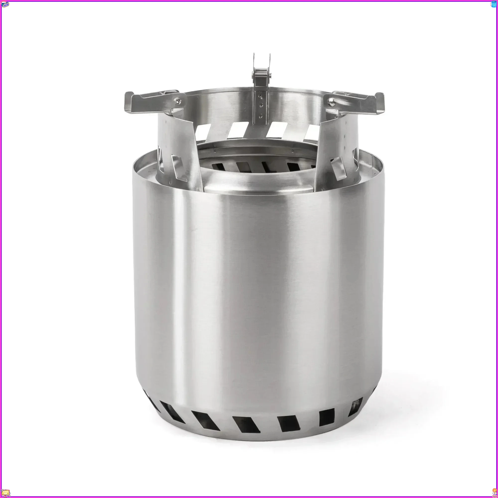 

Маленькая 7-дюймовая костра из нержавеющей стали для патио, террасы, кемпинга. Легкая яма для костра с экраном для обжарки семейных сборов