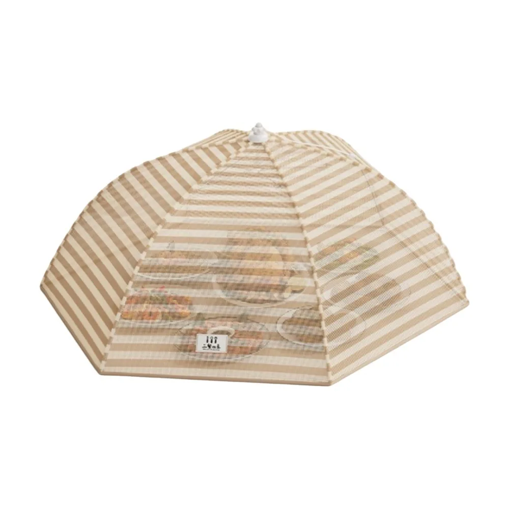 Portable Umbrella-Style Mesh Food Cover Folding Insect-proof Dish Covers Breathable Anti-Mosquito Table Mesh Food Covers Picnic