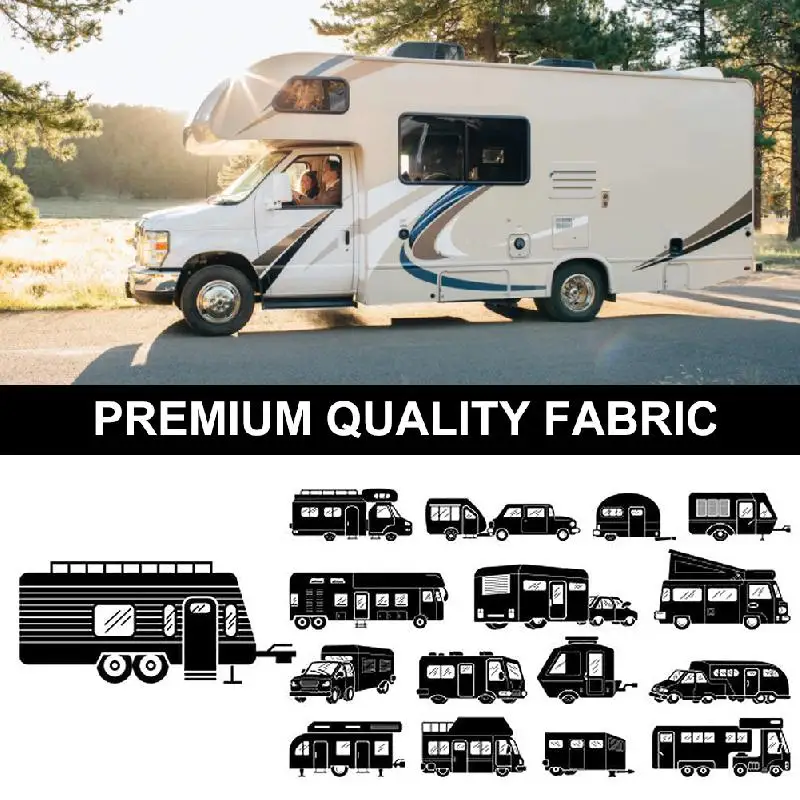 RV Door Window Shade Privacy Window Covering Heat Insulation Shield UV Protection 16x24.75