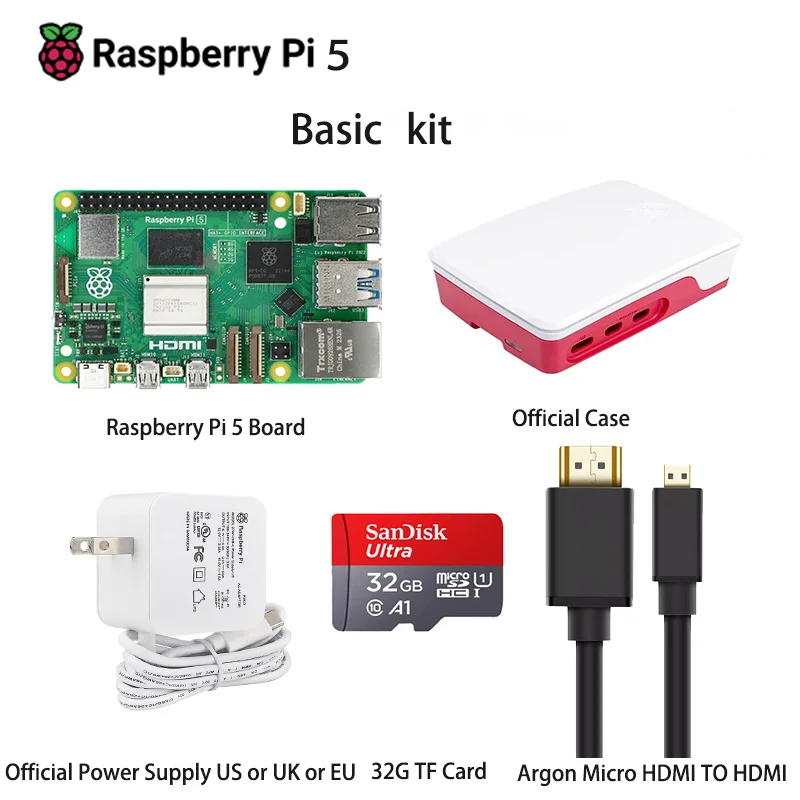 Raspberry Pi 5 Raspberry Pi 5 ramię Cortex-A76 zestaw podstawowy deski Linux