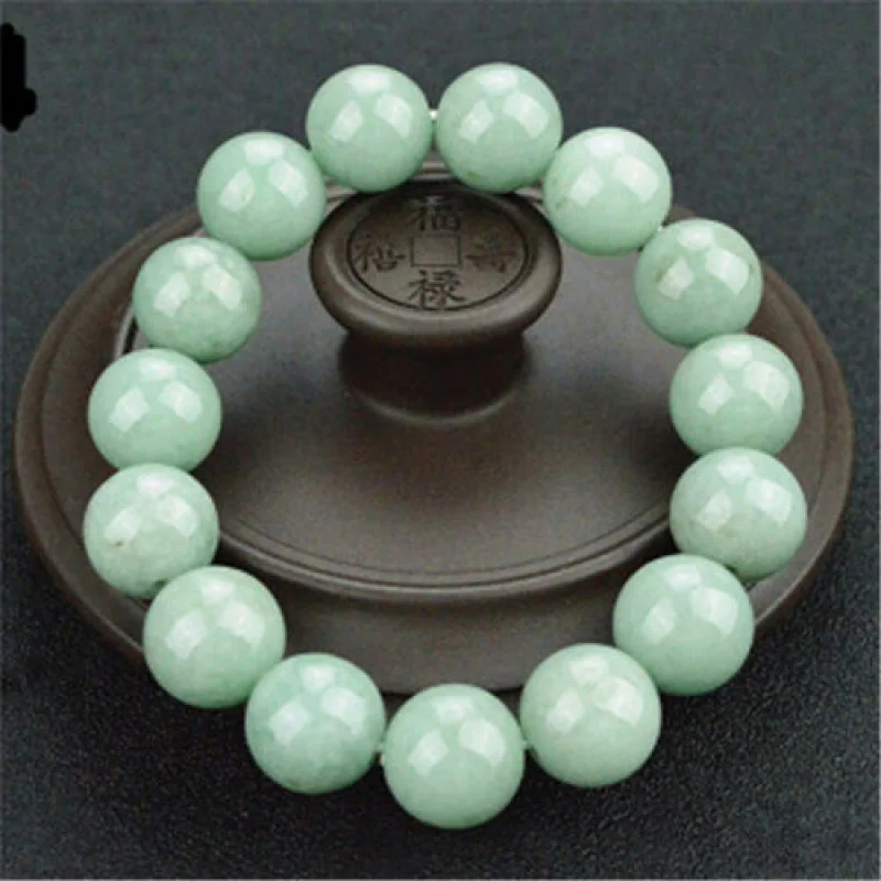 Wholesale Myanmar a-Level Beads Couple Jade Bracelet