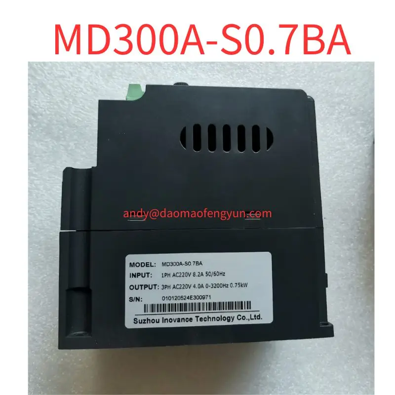 Second-hand test OK Frequency converter MD300A-S0.7BA 0.75KW