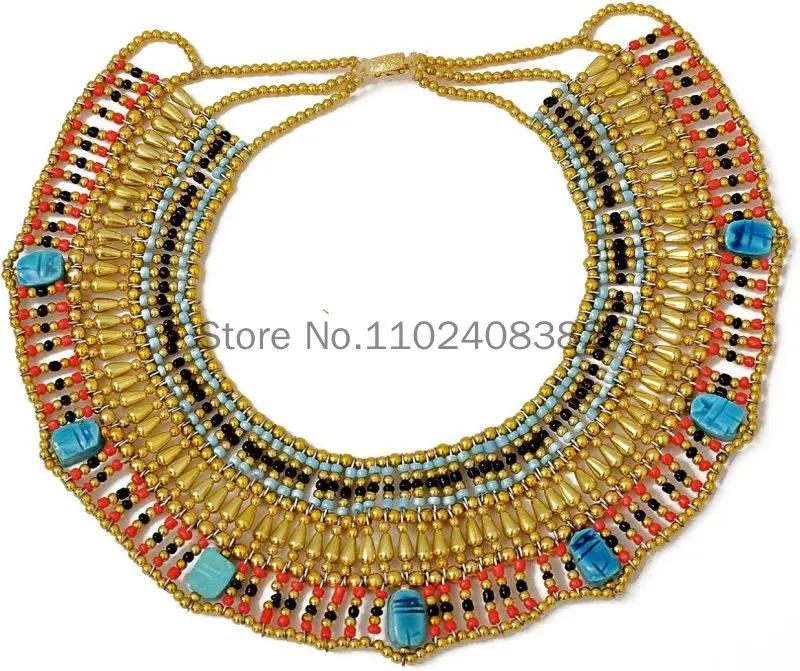 Cosplay Women Cleopatra Costume Egyptian Collar Necklace Design Costume Accessories Halloween