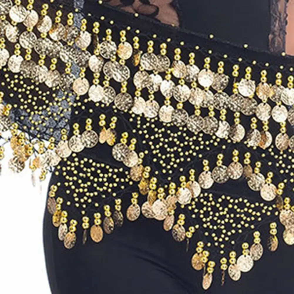 Fluwelen Buikdans Taille Keten met Munt Lace-up Lichtgewicht Vrouwen Dansen Taille Riem Danser Accessoires Danskostuum Kleding