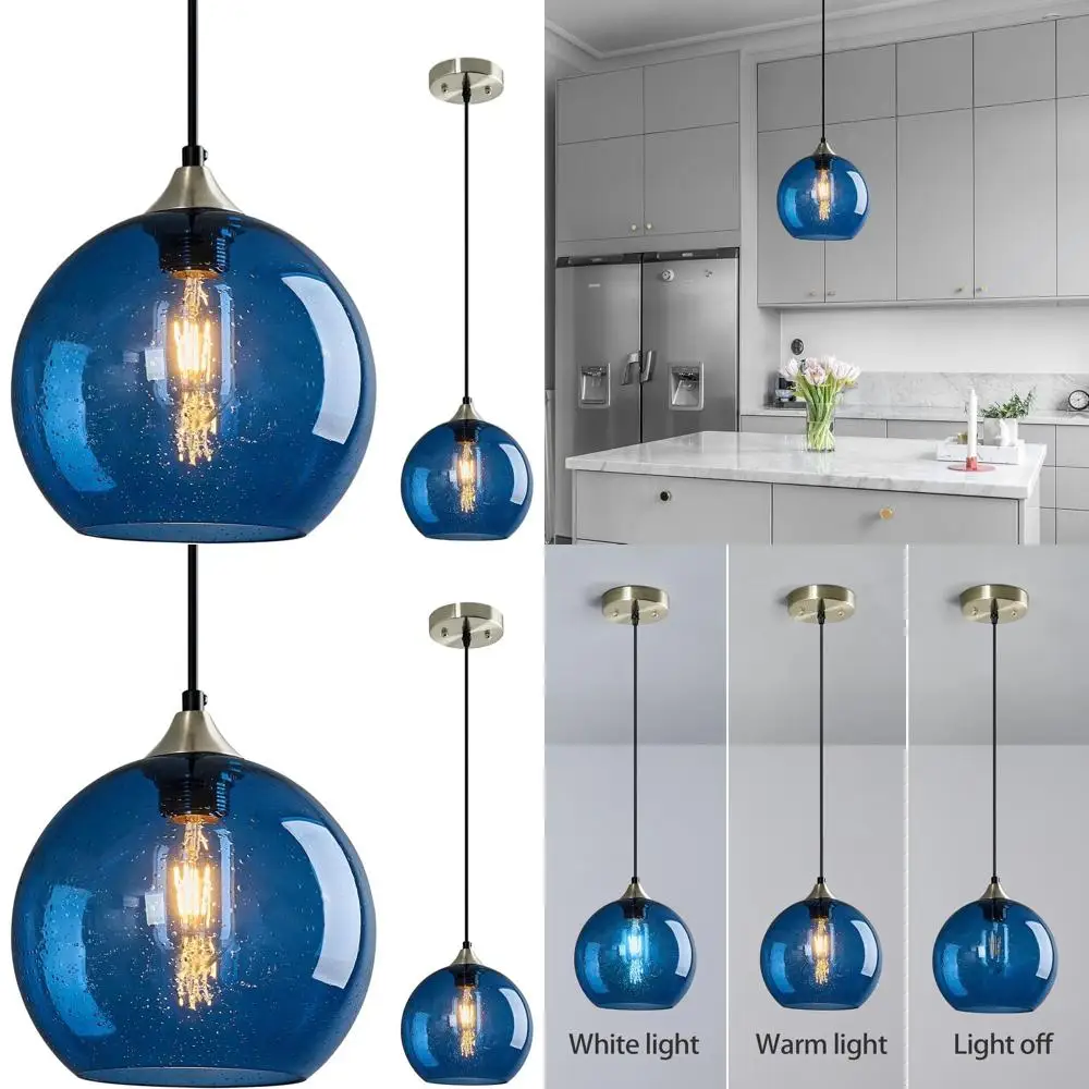 

Подвесной светильник-шар для кухонного острова, столовой и гостиной (7,87 дюйма, 1 шт.)