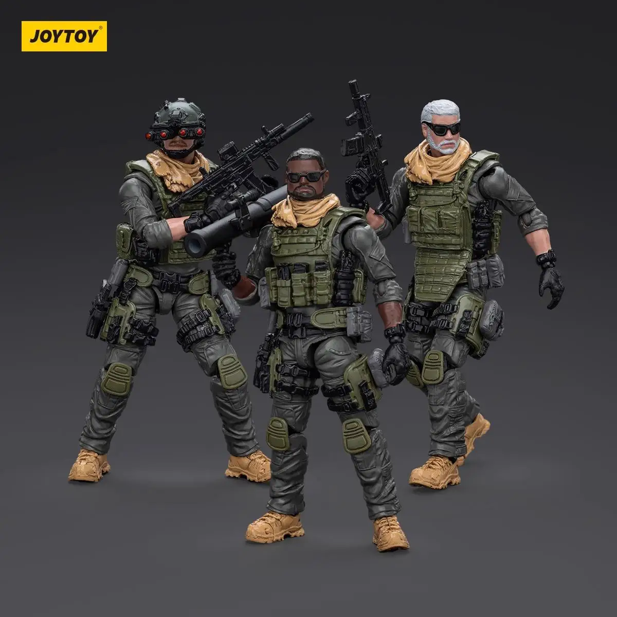 JOYTOY NATO Defense Forces 13th Assault Squad Sniper 1:18 Mobile Soldiers Figure Game Models Military Toys Collection Ornaments