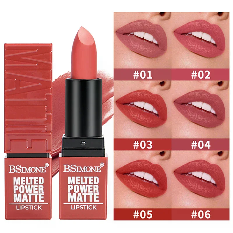 BSIMONE Velvet Matte Lip Gloss - Trucco tinta labbra rosso impermeabile, idratante e a lunga durata, per tutti i tipi di pelle
