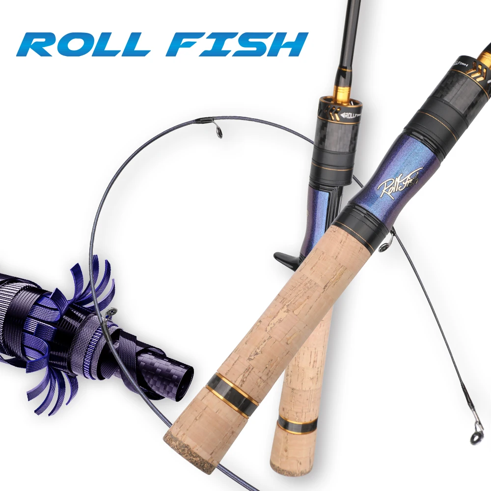 

Ультралегкое удилище ROLLFISH с чувствительным кончиком, катушкодержателем Click Drag, пробковой рукояткой и покрытием Chameleon для ловли форели/панхакса/баса