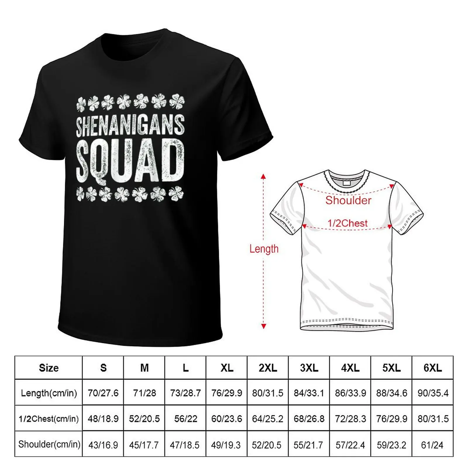 Shenanigans Squad St Patrick T-Shirt Classic Basic Casual T-Shirt