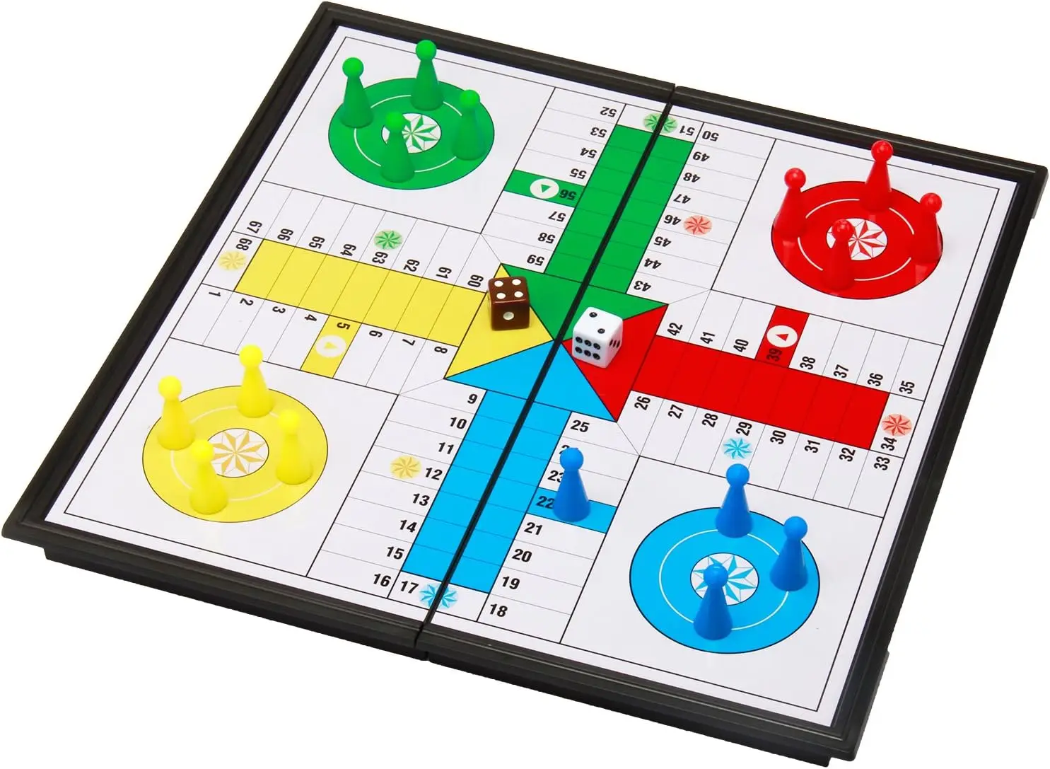 

10' Ludo Go Board Folding Travel Magnetic Ludo Set