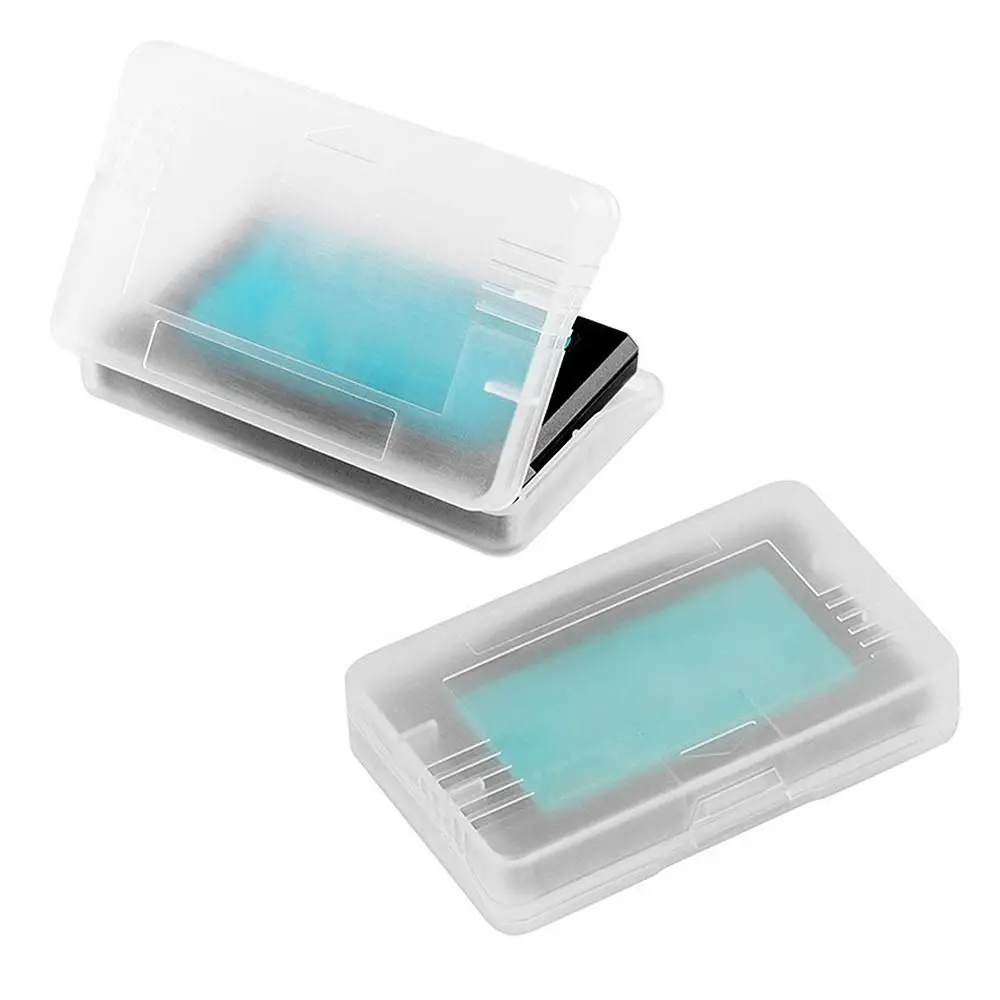 

2 шт., пластиковый чехол для игровых картриджей, прозрачная коробка для игровых картриджей с защитой от пыли, устойчивый к царапинам жесткий корпус для GameBoy Color GBA