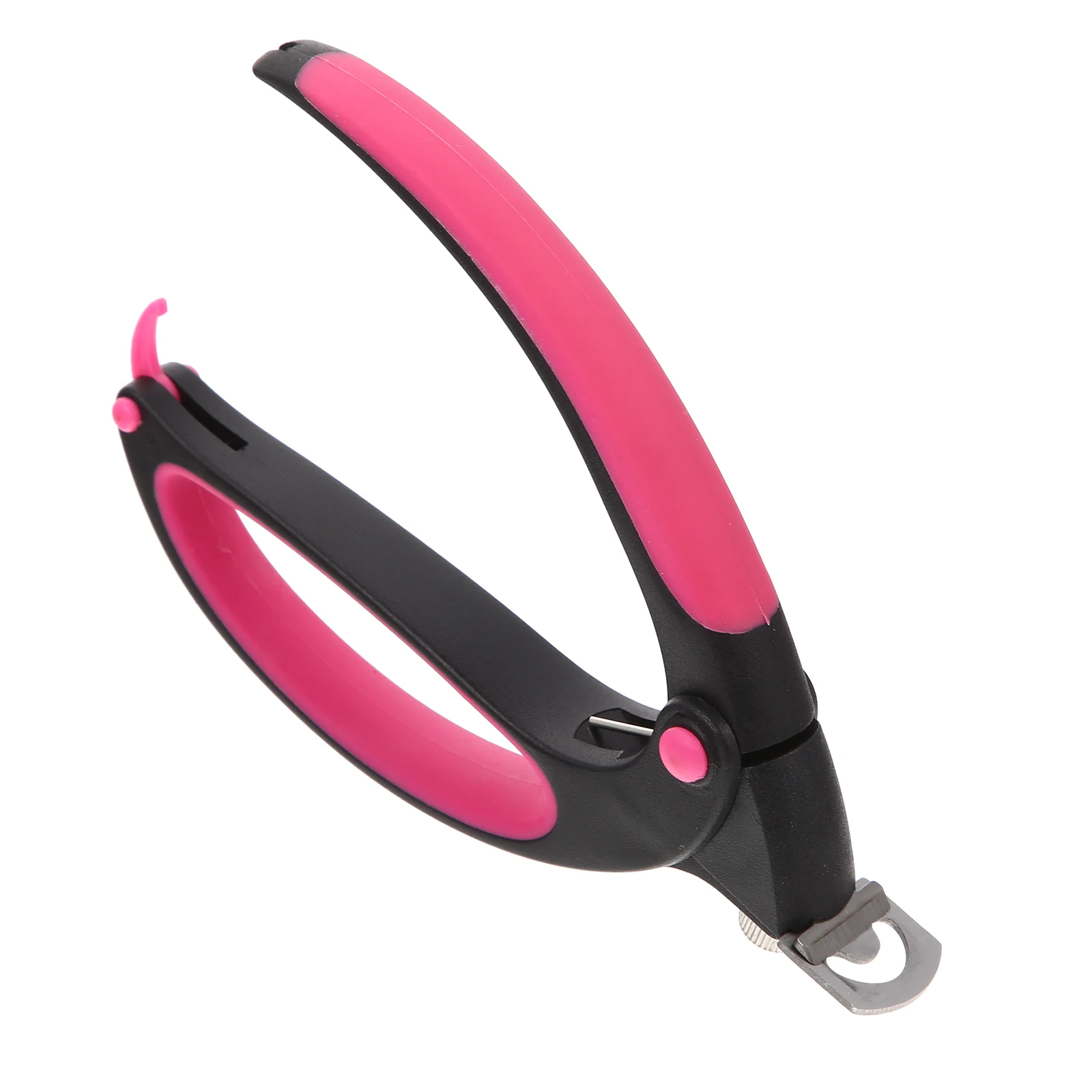 

One-Line Cut Curved Scissors Stainless Steel U-Shaped Ergonomic Silicone Handle Manicure Nail Art Tool For Salon Durable
