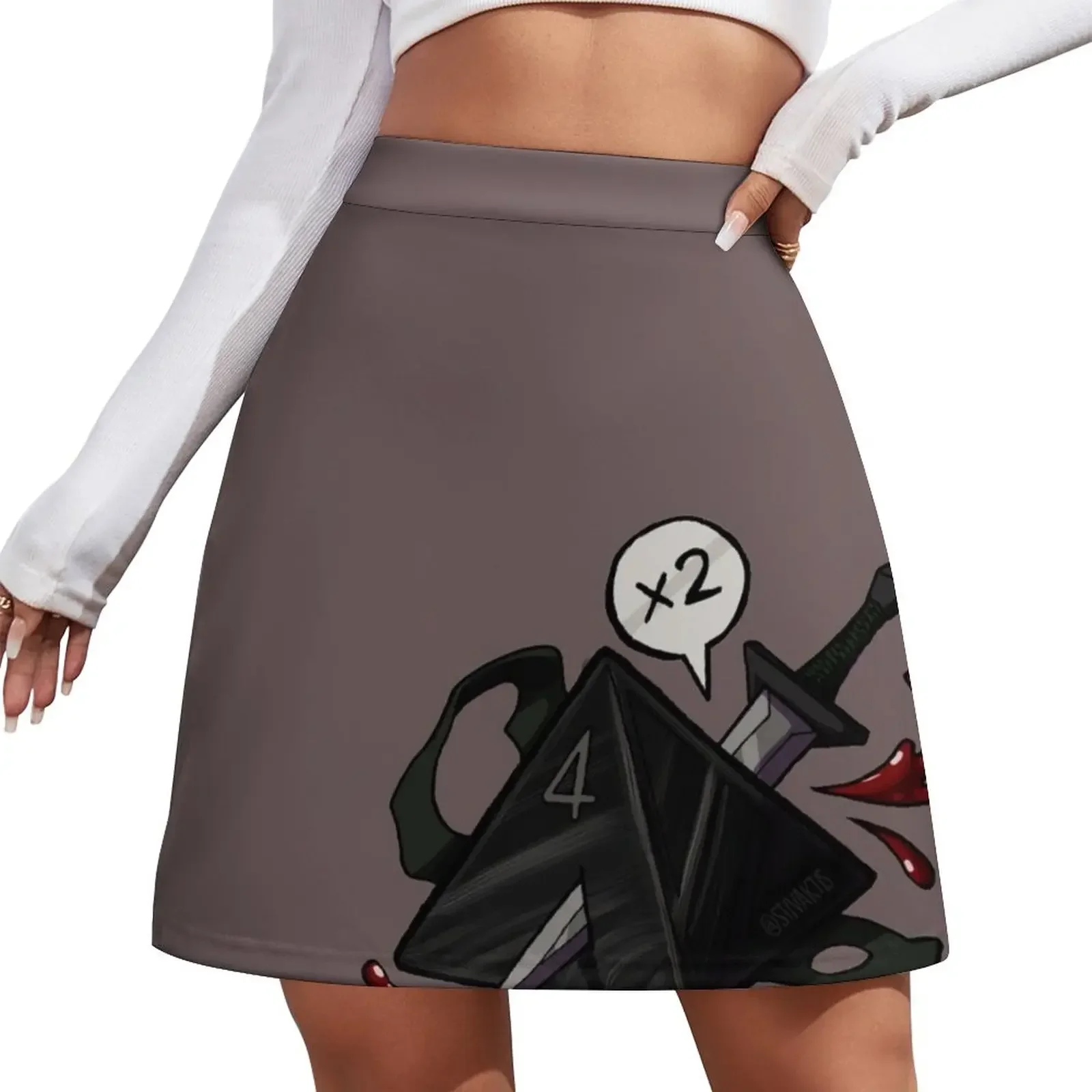 

D&D Dice - Rogue Mini Skirt short skirt for women Short women′s skirts cosplay
