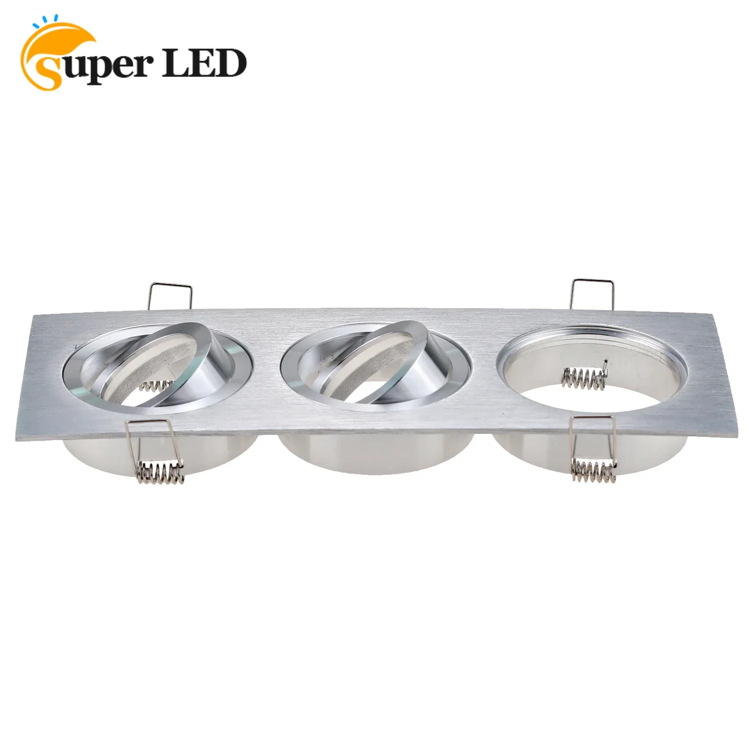 

GU10 MR16 GU5.3 Triple Head Square LED Recessed Downlight Spotlight Mounting Frame