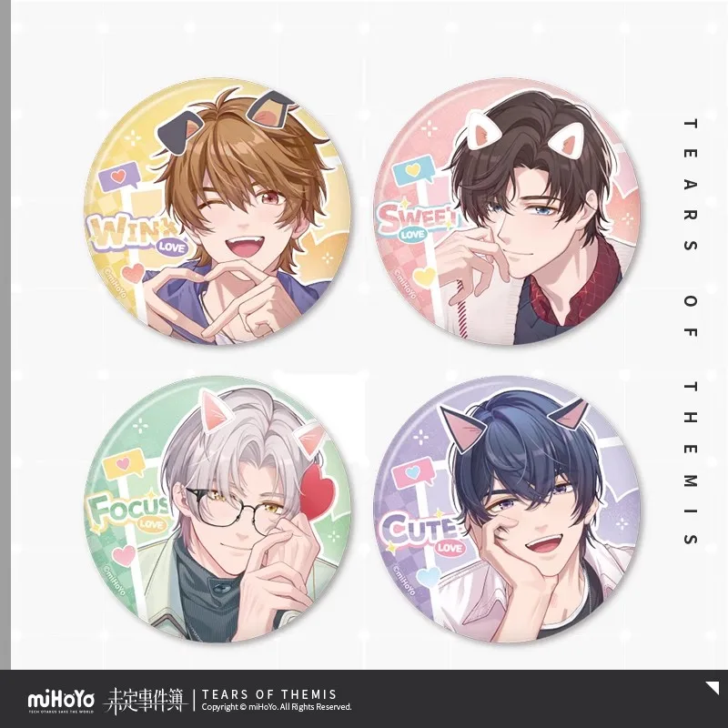 

Official miHoYo Tears of Themis Budding Love Series Badges Anime Game Merchandise Accessories Pendants