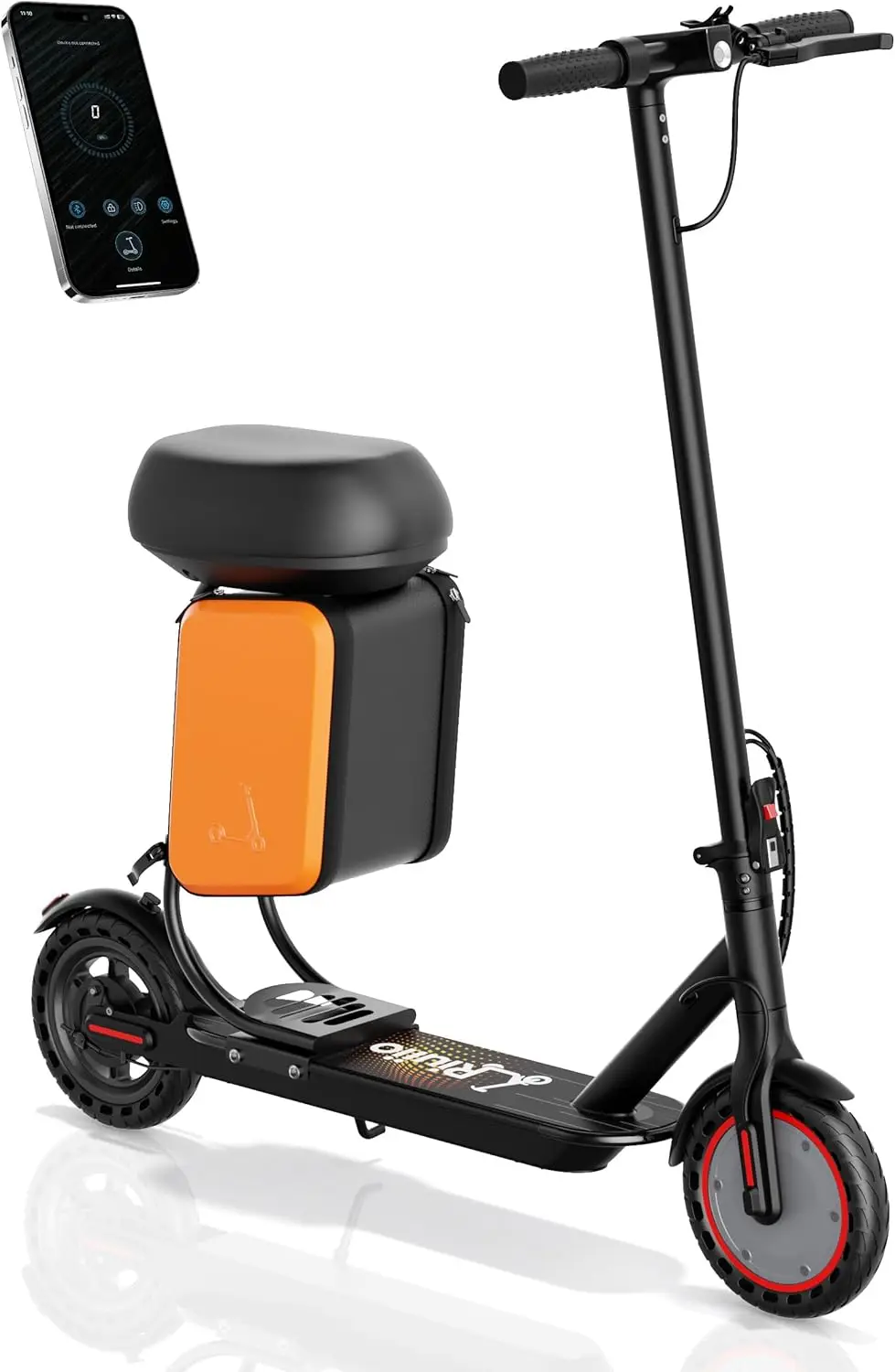 

Foldable Electric Scooter, 350W Motor, 19MPH, 15mi Range, Dual Brakes, App Control, Adults & Teens
