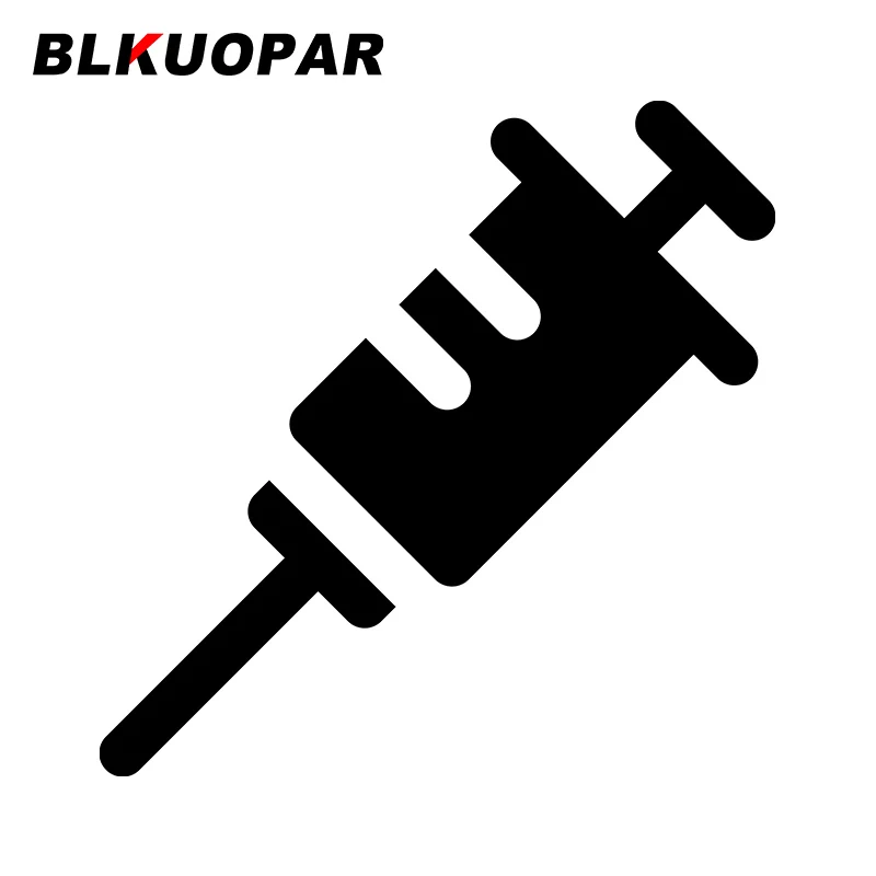 

BLKUOPAR для шприца, вакцина, автомобильные наклейки, индивидуальные креативные наклейки, солнцезащитный крем, простой декор багажника для каравана, защита двери автомобиля