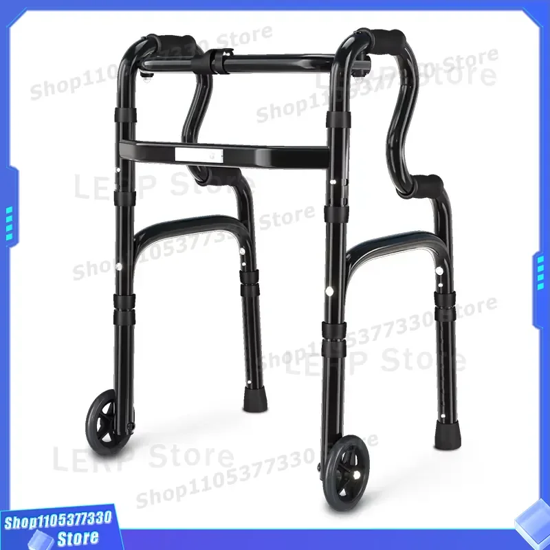 Adjustable Folding Knee Walker Scooter with Brake for Foot Injury Recovery Steerable Cane Alternative Mobility Aid Device