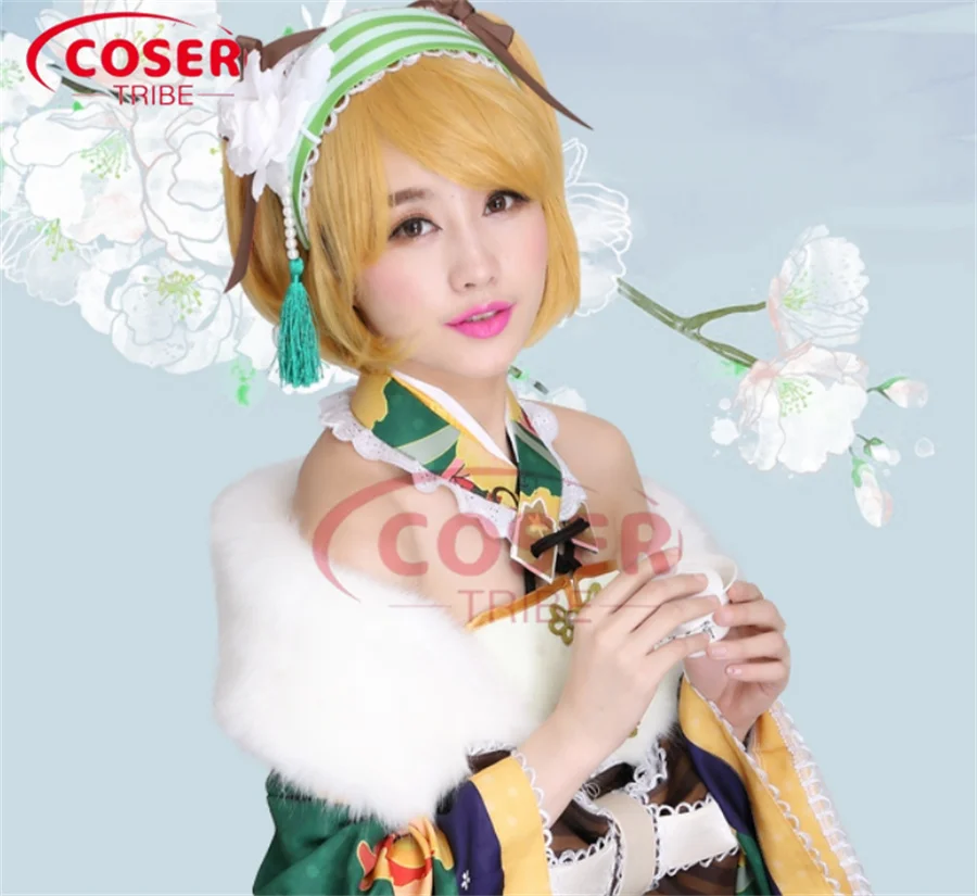 COSER TRIBE Anime Game Lovelive Koizumi Hanayo   Antiquities Hanfu Halloween Carnival Role CosPlay Costume Complete Set