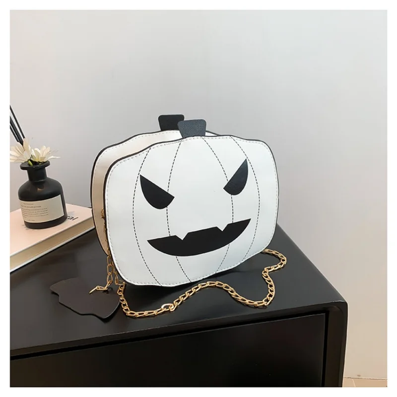 

Сумка через плечо с тыквой для женщин, сумка через плечо с тыквой, женская сумка на Хэллоуин, сумка-мессенджер из искусственной кожи с демоном, сумка-шоппер на Хэллоуин