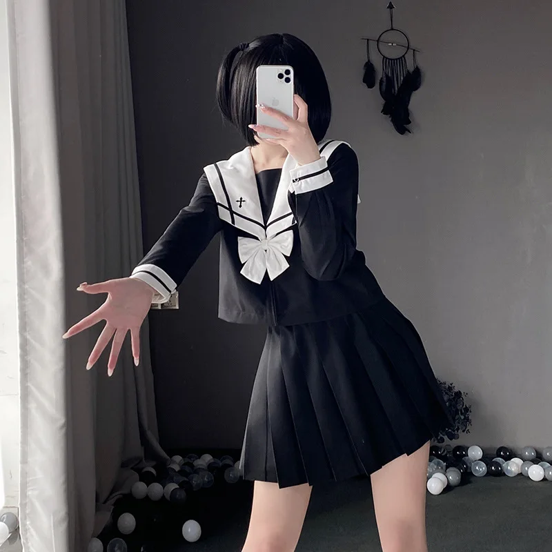 

Japanese Anime Cosplay Costumes Lolita School Uniform Suit For Girl 2023 New Students College Vintage Sailor Suit Party Clothing