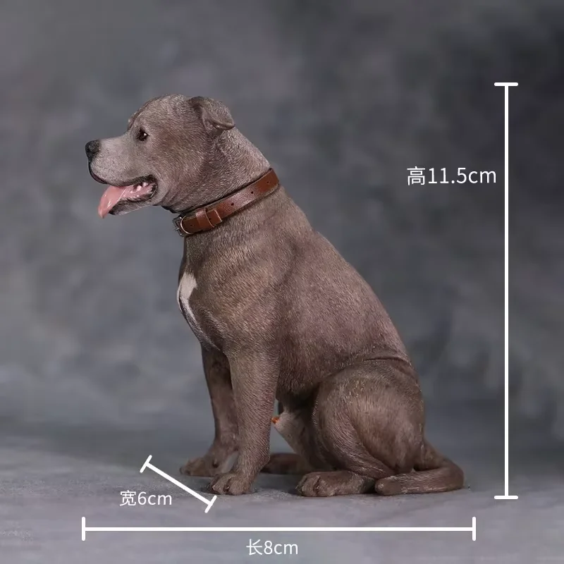 JXK 1/6 スケール模擬動物スタッフォードシャー テリア樹脂モデルアクションフィギュアアクセサリー玩具コレクションディスプレイ